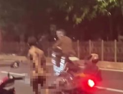 Heboh! Pria Tanpa Busana Diduga Mengamuk dan Serang Pengendara di Lenteng Agung
