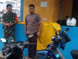 Babinsa 10 Ilir Ingatkan Security Kolam Retensi Waspadai Kebakaran dan Gangguan Keamanan