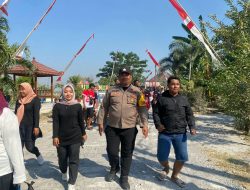 Mas Bhabin Turun Gelanggang! Senam Bareng, Jalan Sehat Keliling Kampung Bersama Warga Sidomukti