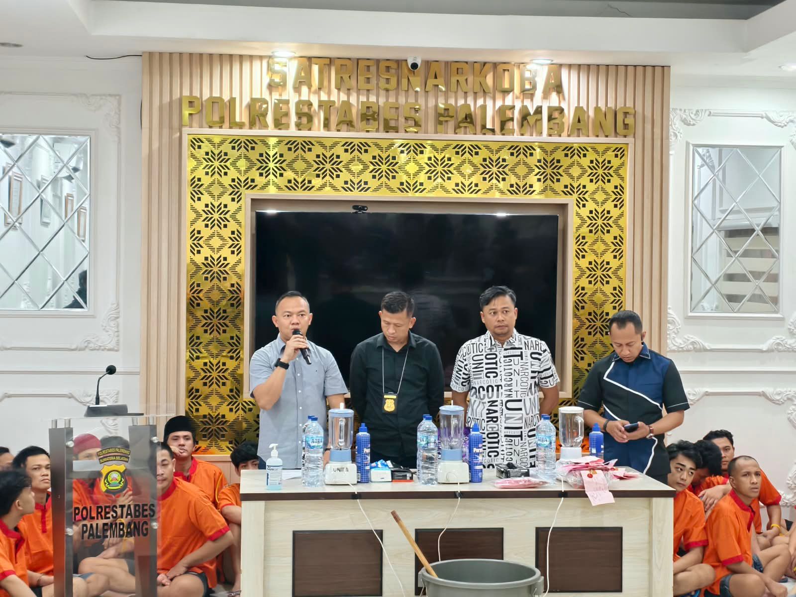 Satres Narkoba Polrestabes Palembang Musnahkan Barang Bukti Sabu, Ekstasi, dan Etomidate 1