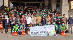 APHI, Pemprov Sumsel dan Mitra APP Group Libatkan 80 Relawan Bagikan 8.000 Masker