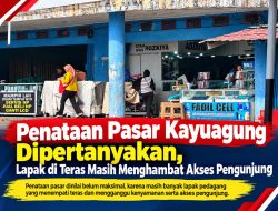 Penataan Pasar Kayuagung Dipertanyakan, Lapak di Teras Masih Menghambat Akses Pengunjung