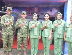Sambut HUT TNI ke-81 Tahun, Kodam II/ Sriwijaya Gelar Bazar, Stan Kodim Palembang di Kunjungi Pangdam II/Sriwijaya
