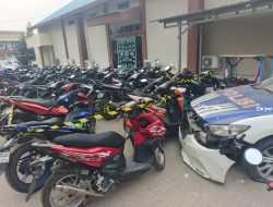 107 Motor Knalpot Brong dan Konvoi Liar Diamankan Polrestabes Palembang, Pengambilan Ditangguhkan Sampai Palembang Kondusif