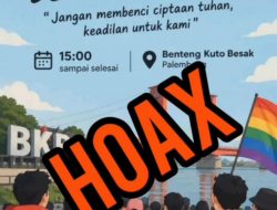 Kapolrestabes Palembang Tegasan Hoaks , Ajakan Pawai LGBT