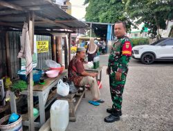 Babinsa Sembilan Ilir Imbau Penjual Minyak Eceran Waspadai Bahaya Kebakaran