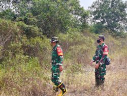 Tim Karhutla Posko Gandus Patroli 6 Kilometer, Pastikan Wilayah Aman dari Hotspot