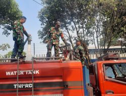 Kodim 0418/Palembang Siapkan Distribusi Air Bersih untuk Warga Sako
