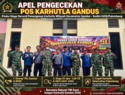 Posko Karhutla Gandus Ganti Shift, Lima Personel dan Damkar Siaga