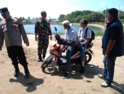 Babinsa dan Polisi Bubarkan Pelajar yang Nongkrong Saat Jam Sekolah di Kolam Retensi Bukit Sangkal