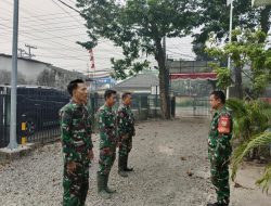 Posko Karhutla Koramil Pakjo Ganti Shift, Lima Personel Tetap Siaga di Tengah Hujan