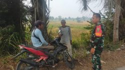 Babinsa Sungai Lais Ingatkan Warga Tidak Bakar Lahan Sembarangan