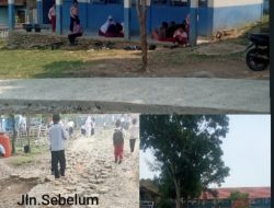 Belum sebulan dilantik,Kepala sekolah SDN 6 Ulumusi Rosnaili S.Pd, Benahi jalan Sekolah Dengan Pengelolaan Dana Bos Yang Patuh Aturan