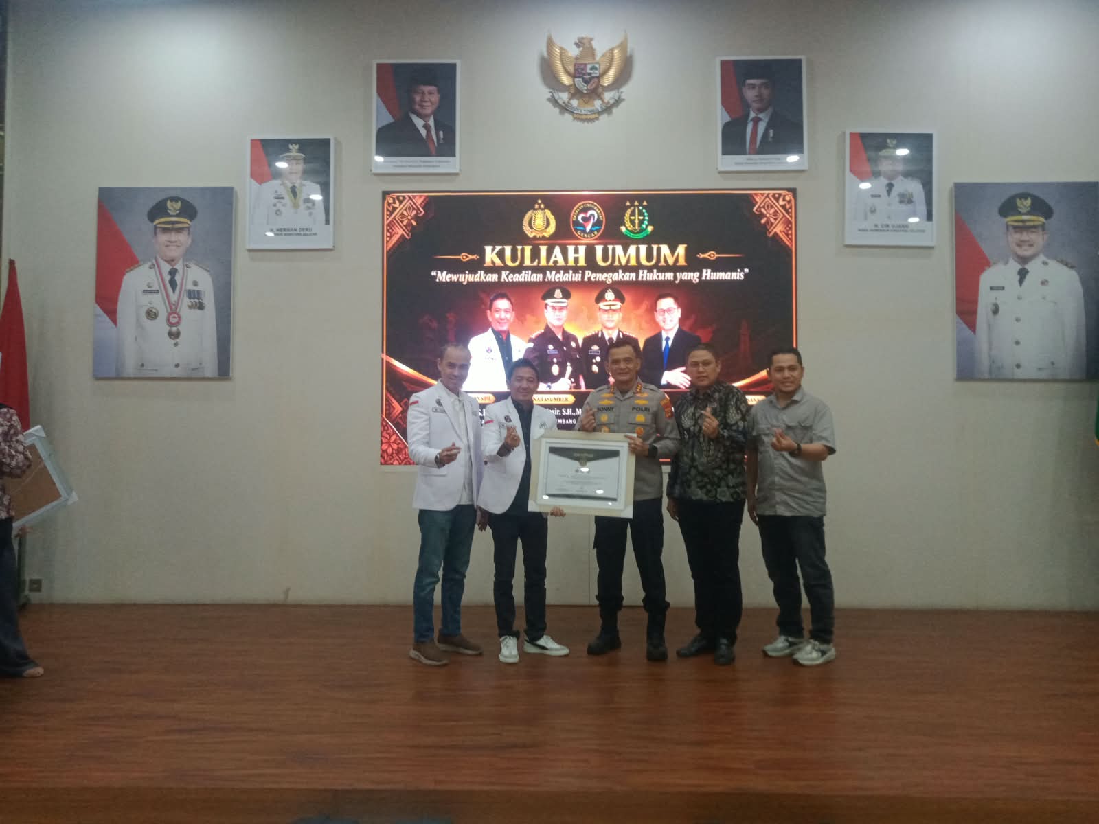 Kapolrestabes Palembang Dan Kajari Palembang Sebagai Narasumber Pada Acara Kuliah Umum Diadakan DPP Gencar 1