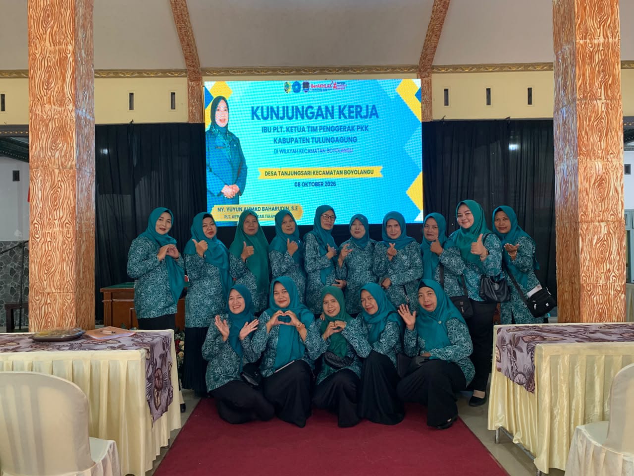 Plt. Ketua TP PKK Kabupaten Tulungagung Lakukan Kunjungan Kerja di Desa Tanjungsari, Boyolangu 1