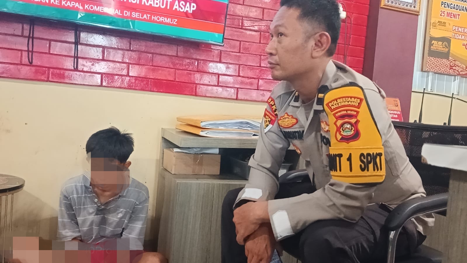 Curi HP Marbot, Remaja Ini Digelandang Ke Polrestabes Palembang 1