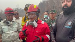 Menko Polkam Tinjau Karhutla di Sekitar Lapas Palembang, Demonstrasikan Teknologi Anticamas 2