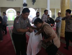 Wakapolda Sumsel Gelar Safari Jumat dan Bakti Kesehatan Gratis di Masjid Al-Falah